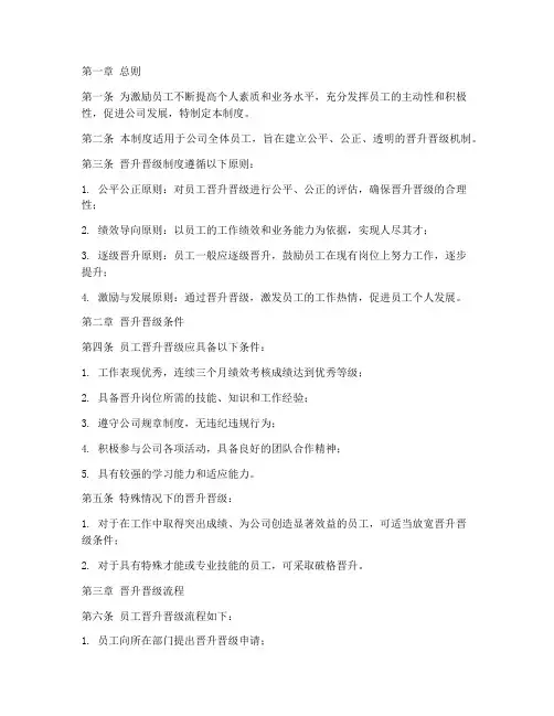 员工晋升_晋级管理制度