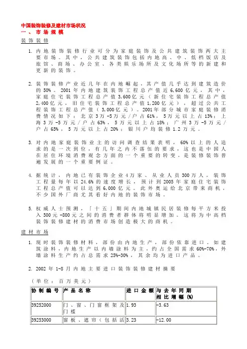 2019年中国装饰装修及建材市场状况(doc 17)