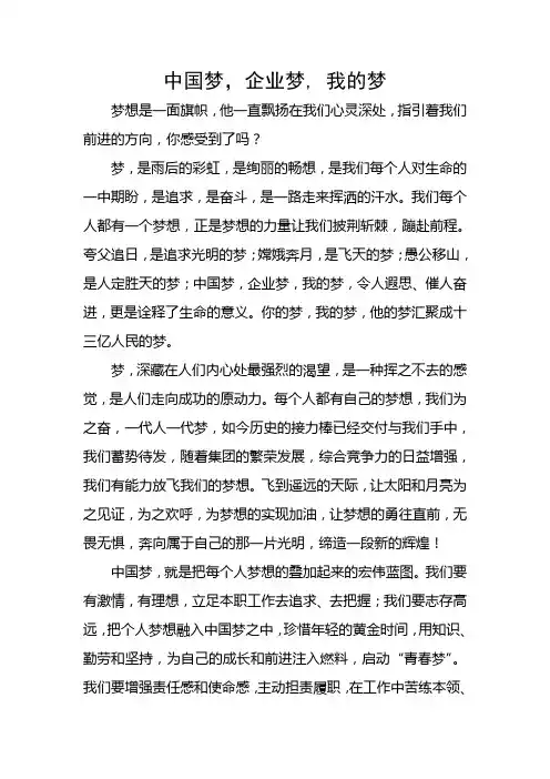 我的梦企业梦