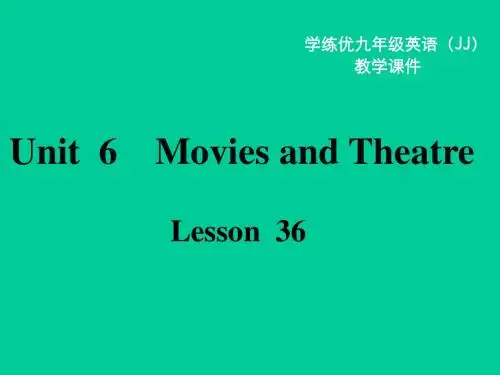 冀教版九年级英语全一册《nit 6 Movies and Theatre  Lesson 36 Making Plays Is Fun》优质课课件_10