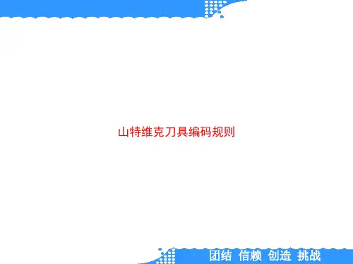 山特维克刀具编码规则