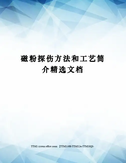 磁粉探伤方法和工艺简介精选文档
