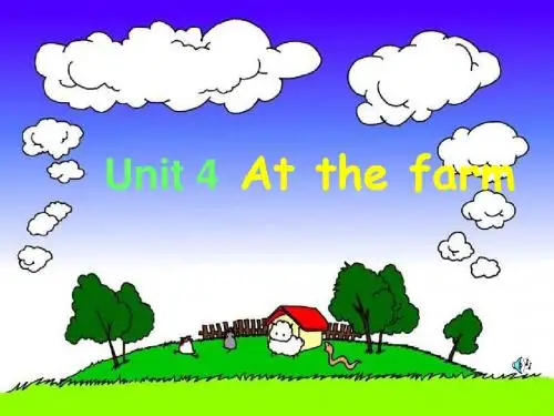 小学英语四年级下册人教版(PEP)Unit 4 At the farm B Let's talk公开课课件