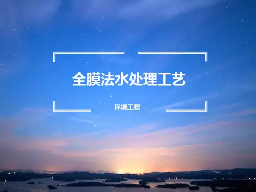全膜法水处理工艺