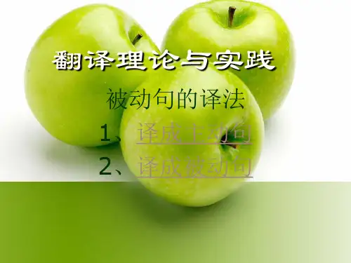 被动句的译法