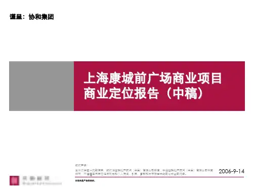2019-2020年整理世联-上海康城前广场商业项目汇编