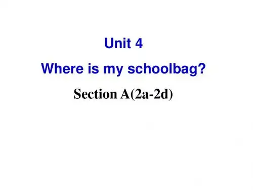 人教英语七年级上册Unit4Section A(2a-2d) (共28张PPT)