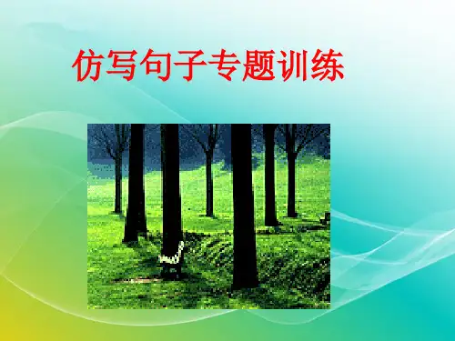 部编版七年级语文下册-期末复习 仿句专题公开课