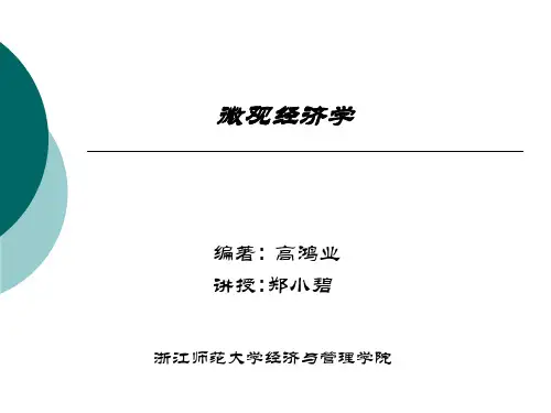 微观经济学第一章27页PPT文档