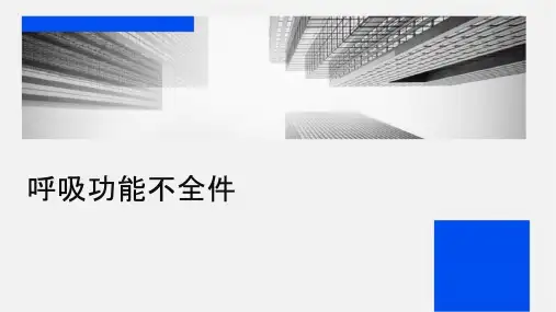 第十四章呼吸功能不全课件