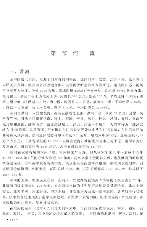 安徽河流(淮河水系)