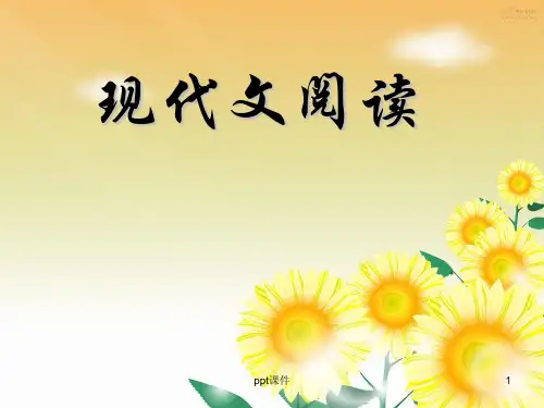 中考语文复习现代文阅读  ppt课件