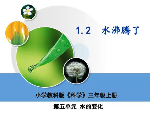 1.2水沸腾了(课件)- 科学三年级上册