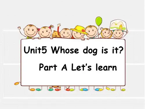 pep(人教)五年级英语下册 Unit 5 B read and write 优质课件 