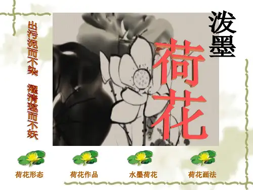 美术八年级上册泼墨荷花