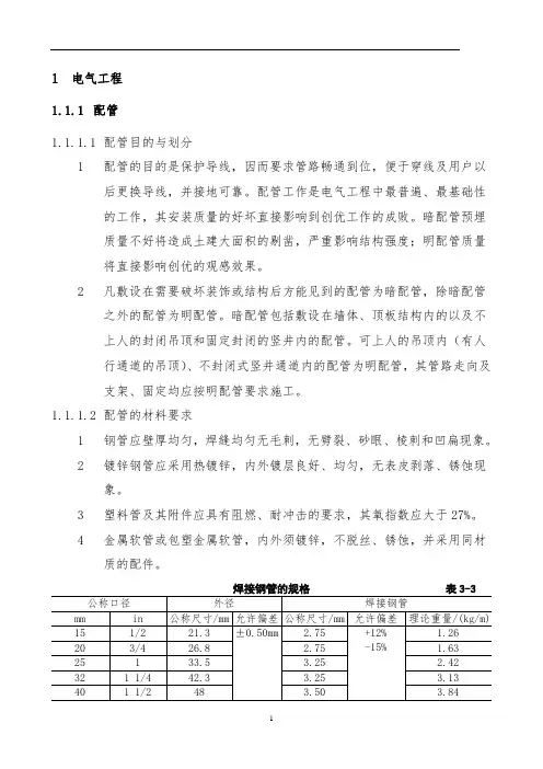 建筑电气施工规范技术(图文)