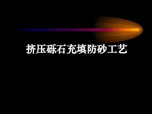 挤压砾石充填防砂工艺