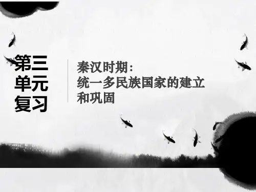 人教版部编七年级上册 第三单元 秦汉时期：统一多民族国家的建立 和巩固(共10张PPT)