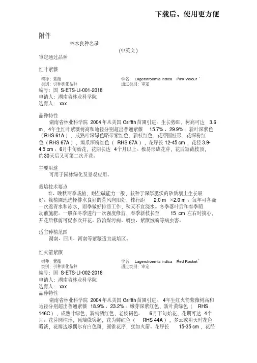(林木良种名录审定通过品种.doc