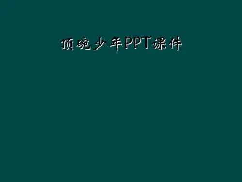 顶碗少年PPT课件
