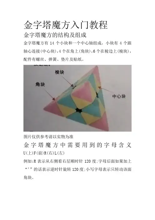 金字塔魔方入门教程
