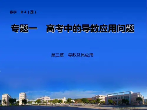2015届高考数学总复习配套专题精讲：专题一 高考中的导数应用问题(共64张PPT)