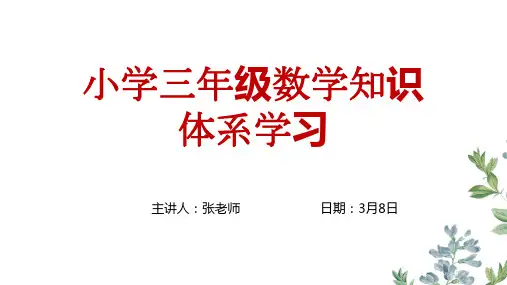 小学生数学知识体系学习418