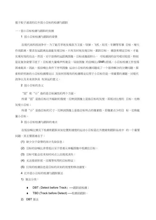 小目标跟踪报告