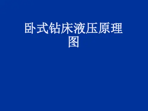 卧式钻床液压原理图2