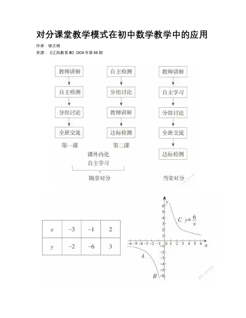 对分课堂教学模式在初中数学教学中的应用