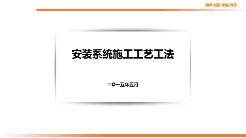 机电安装系统施工工艺工法,一图一解!