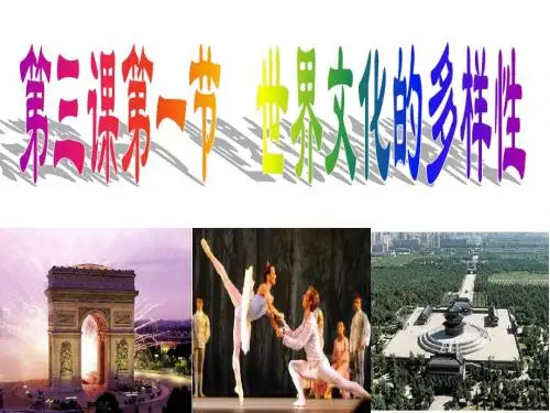 必修3：第三课第一框_世界文化的多样性