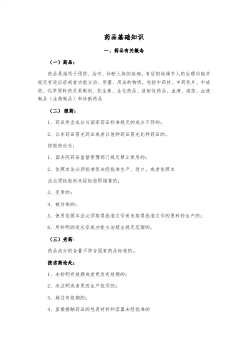 药品基础知识