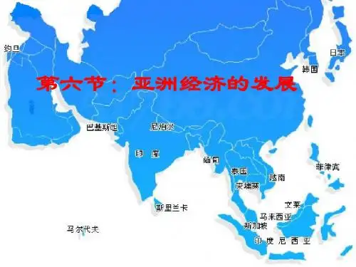 亚洲经济的发展 PPT课件 5 人教版