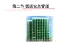饭店安全管理教学讲座PPT