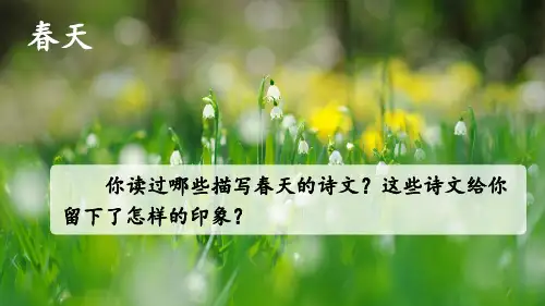 第1课 春 课件(共46张PPT) 部编版语文 七年级上册
