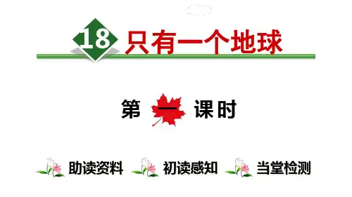 18.只有一个地球【第1课时】(人教部编版)(共29张PPT)  图文