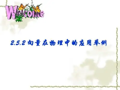 人教A版高中数学必修4《二章 平面向量  2.5 平面向量应用举例 2.5.2 向量在物理中的应用举例》优质课课件_4