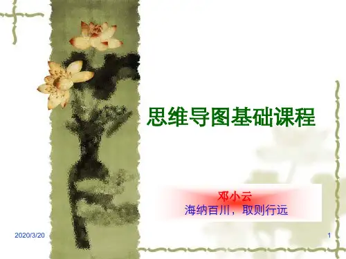 思维导图基础课程总结PPT课件