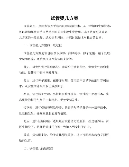 试管婴儿方案