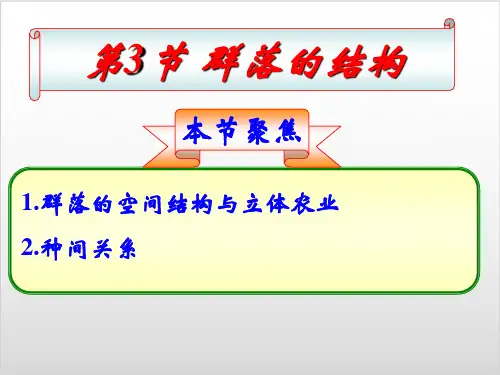 人教版生物必修三《群落的结构》精品课件(共24张PPT)