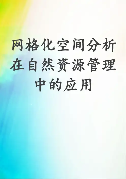 网格化空间分析在自然资源管理中的应用