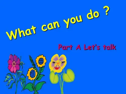 what can  you do 课件