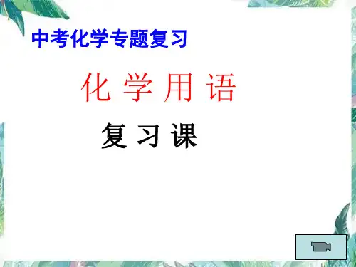 化学专题复习 《化学用语专题复习》优质课件