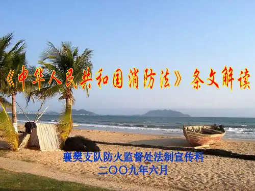《中华人民共和国消防法》条文解读(条文版课件)