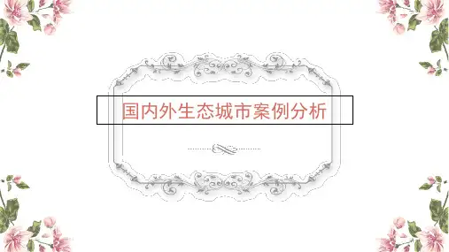 国内外生态城市案例分析