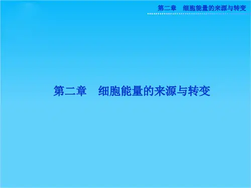 高一生物同步教学课件第三单元 第二章 第一节 必修一中图版