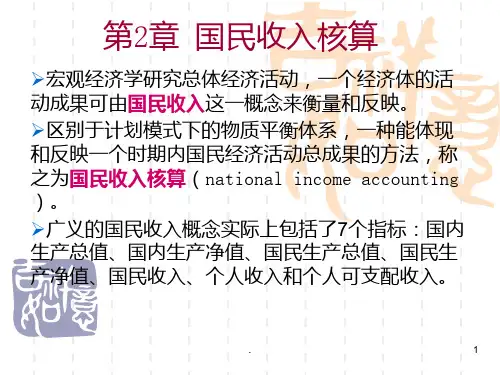 国民收入核算PPT课件