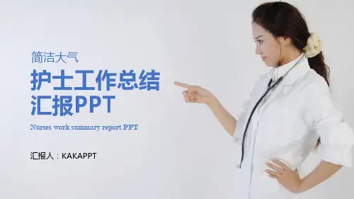 护士工作总结PPT模板