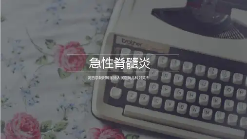 急性脊髓炎最新PPT课件